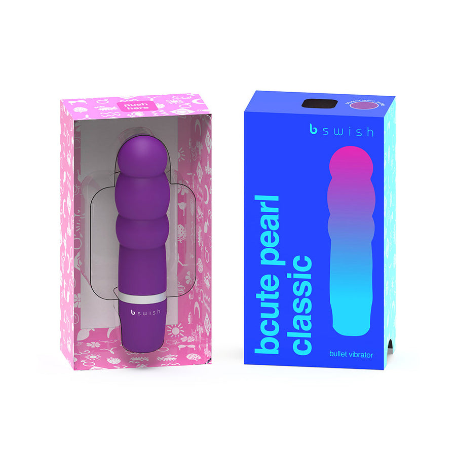 B Swish Bcute Classic Pearl Vibrator Purple - Headshop.com
