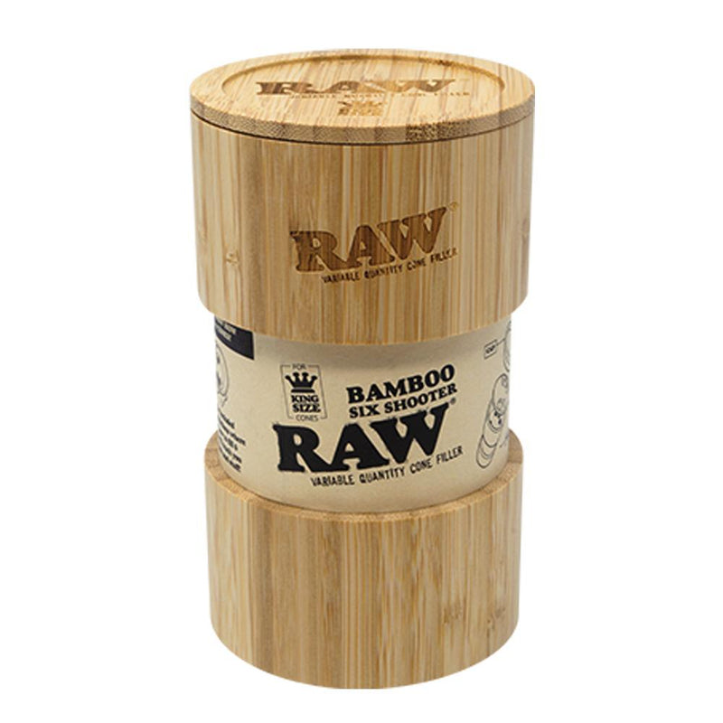 RAW Bamboo Six Shooter Cone Filler - Headshop.com