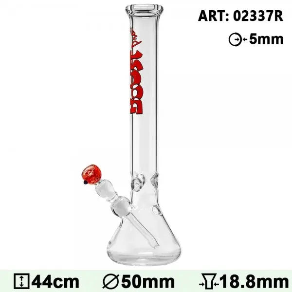 Boost | 17" Red Beaker Base Glass Water Pipe - Headshop.com
