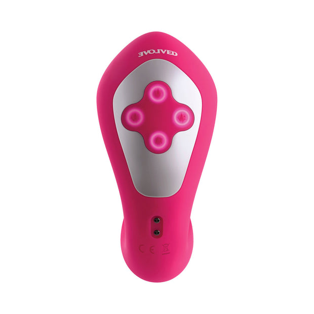Evolved Buck Wild Rechargeable Silicone Dual Stimulator Pink - Headshop.com
