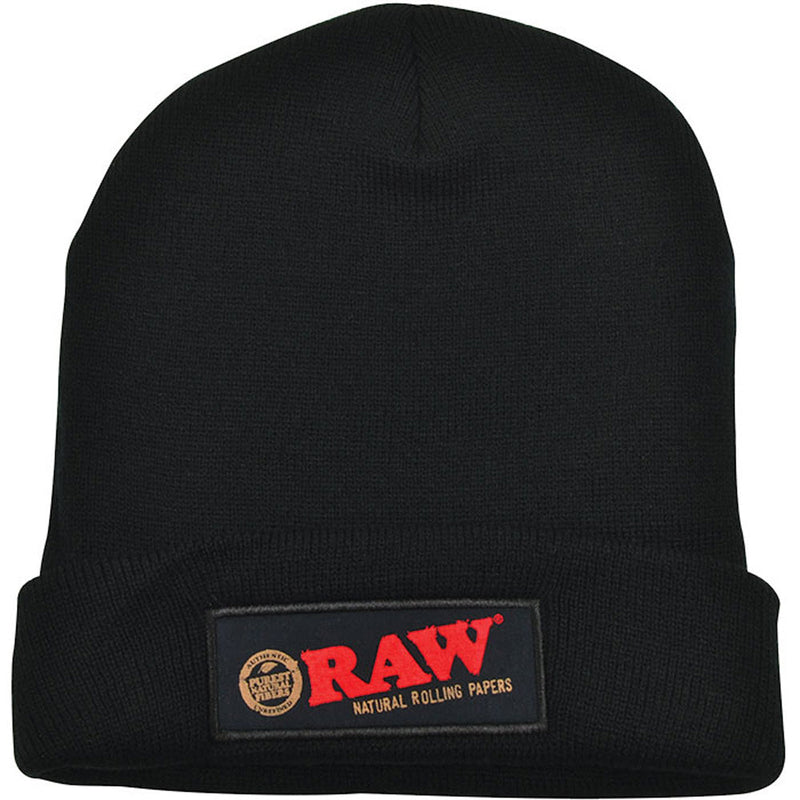 Raw Beanie Hat - Black - Headshop.com