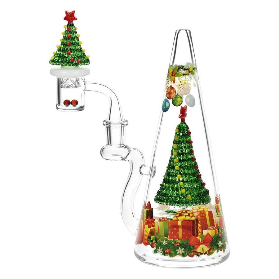 Presents Under The Tree Glass Dab Rig Set - 8" / 14mm F - Headshop.com
