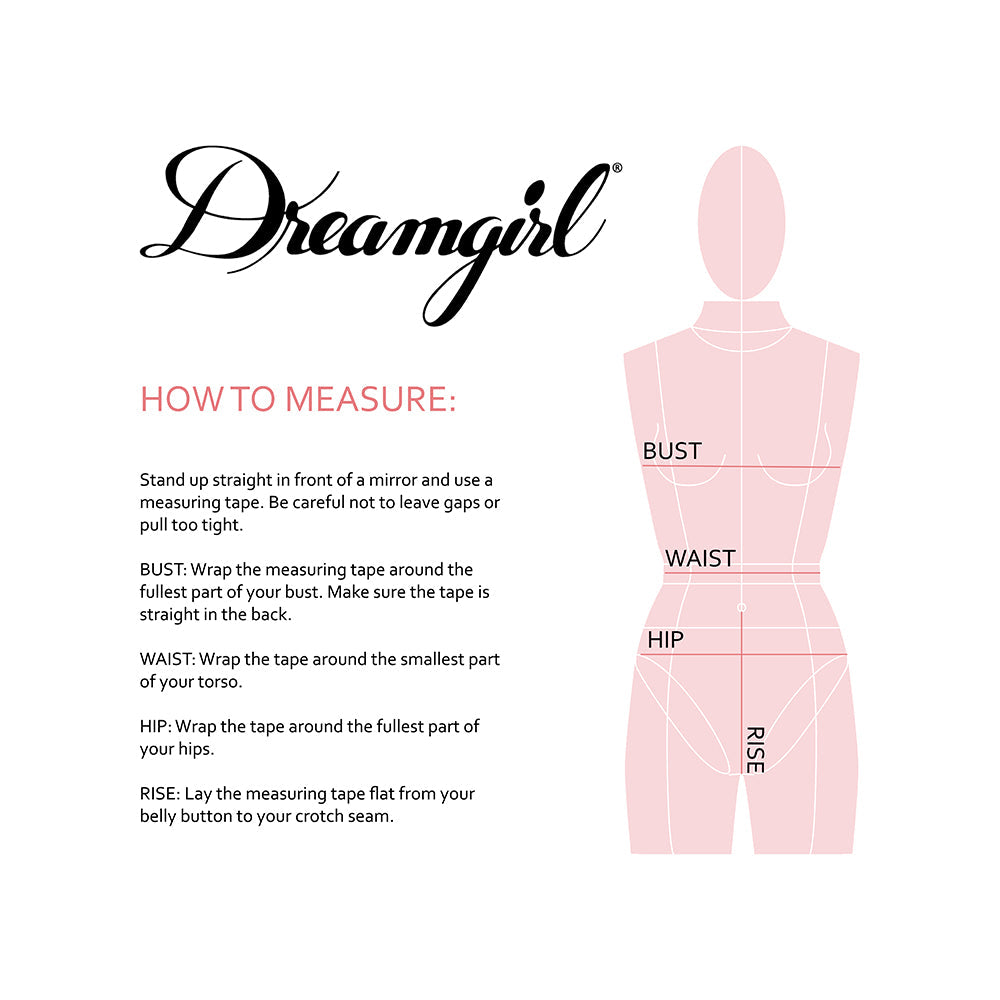 Dreamgirl Stretch Mesh Bustier with Removable Feather Trim and G-String Set Black L - Headshop.com