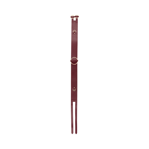Ouch! Halo Ringed Waist Restraint Belt Burgundy S/M - Headshop.com