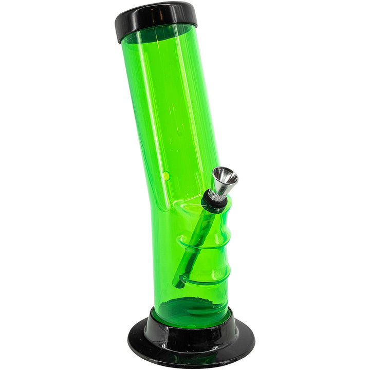 Acrylic Bent Neck Bong 9-12" - Multiple Colors