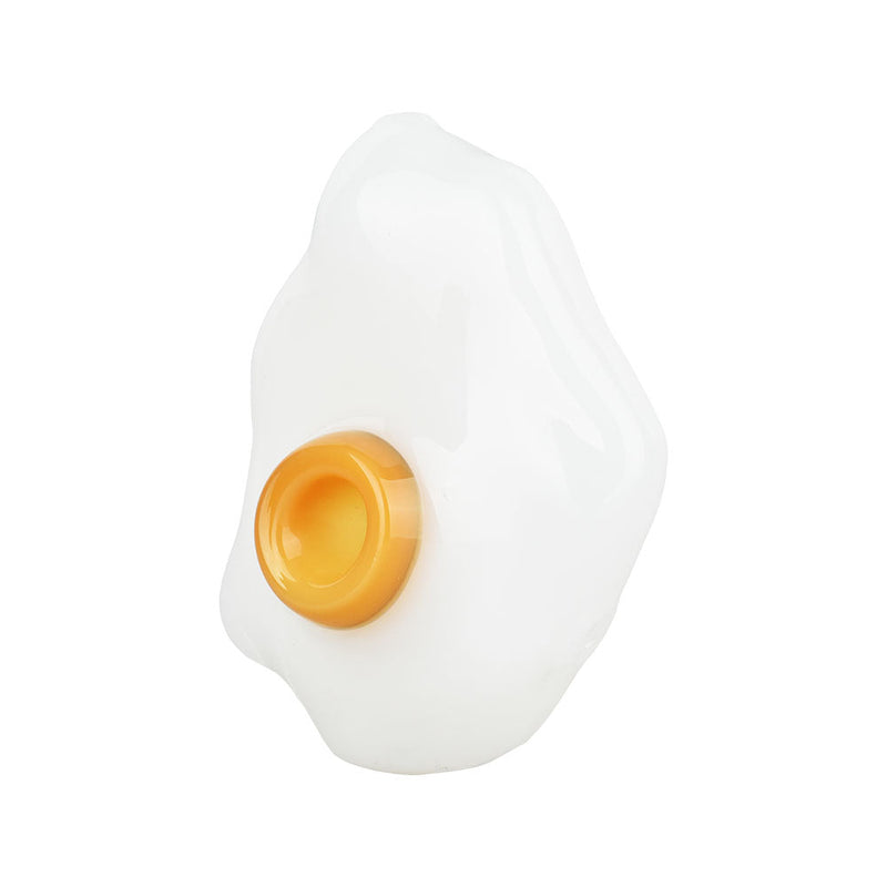 Sunny Side Up Egg Glass Hand Pipe - 3.75" - Headshop.com