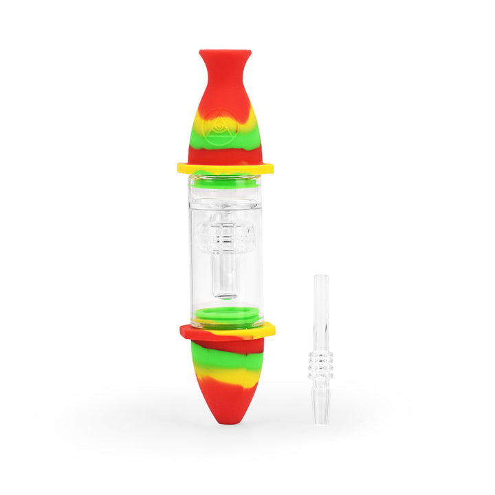 Ritual - 7'' Silicone Deluxe Nectar Collector - Rasta - Headshop.com