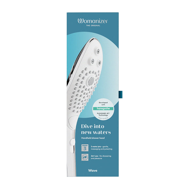 Womanizer Wave Shower Head Masturbator Chrome - Headshop.com