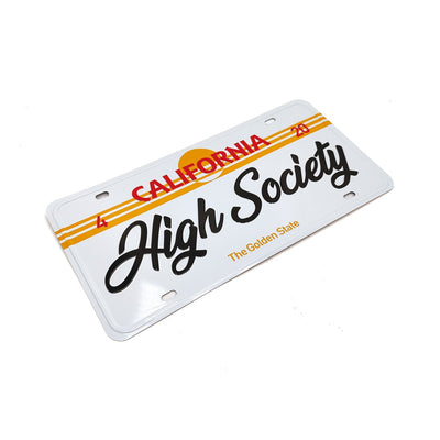 High Society | Limited Edition Collectors Car Plate - Headshop.com