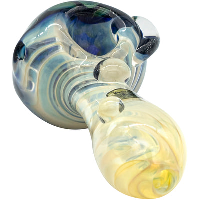 LA Pipes "The Hive" Honeycomb Color Changing Glass Pipe - Headshop.com