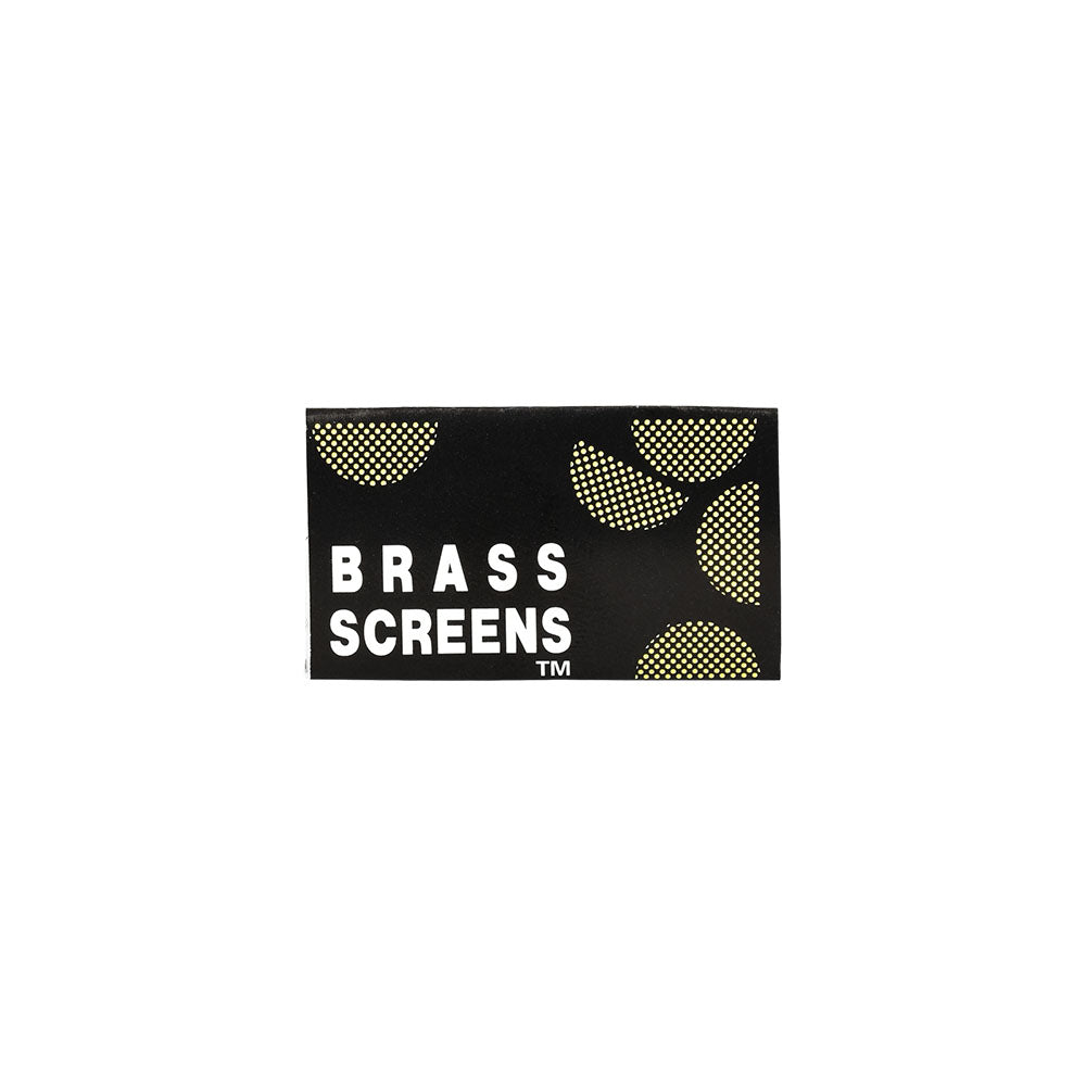 100PC DISPLAY - Gold/Brass Pipe Screen Filters - 5ct / 3/4" - Headshop.com