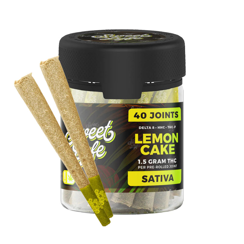 Sweet Lyfe  40 Pack of Joints D8+HHC+THCP - 1.5g per Joint - Lemon Cake - Sativa - Headshop.com