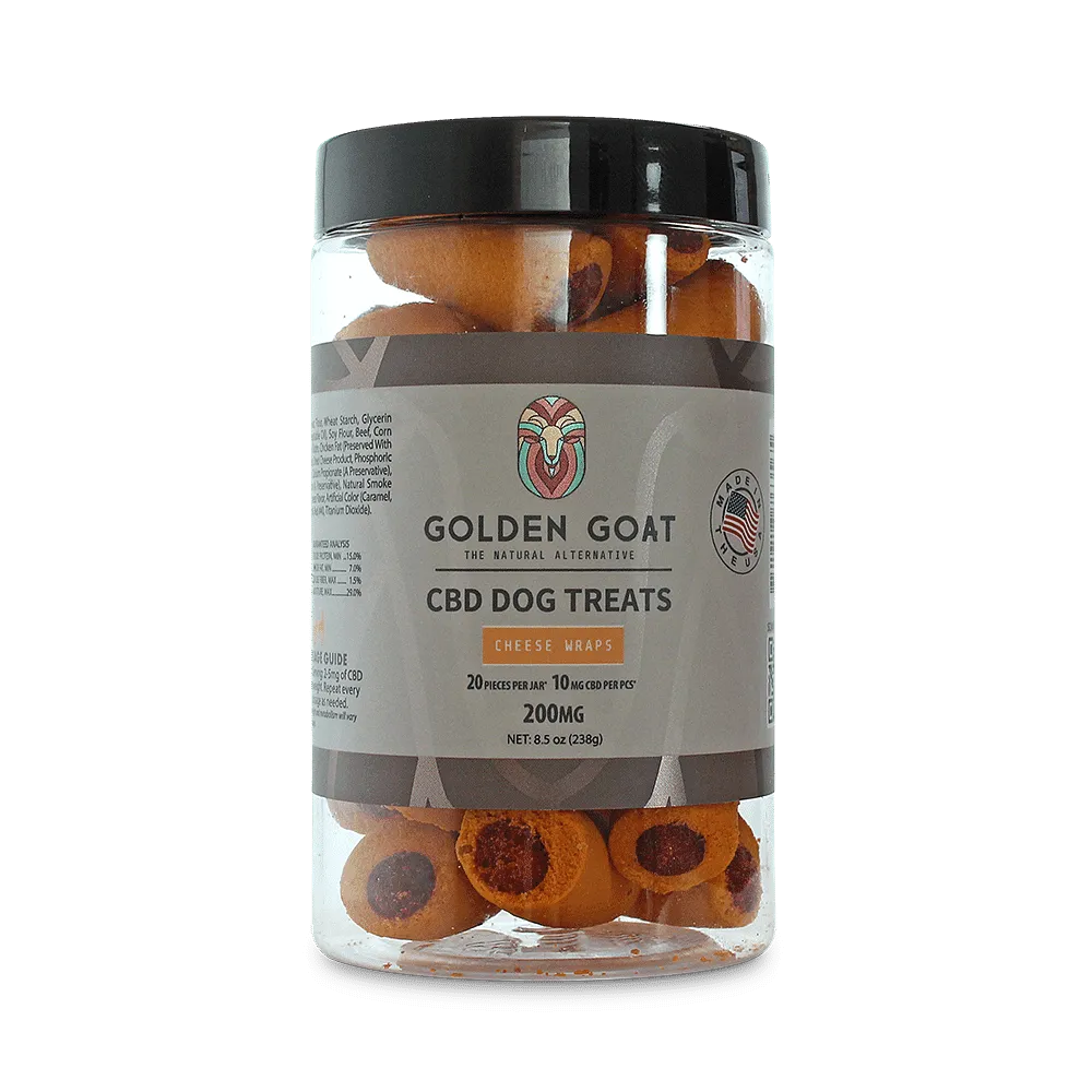CBD Dog Treats 200MG for Relaxation and Stress by Golden Goat - Headshop.com