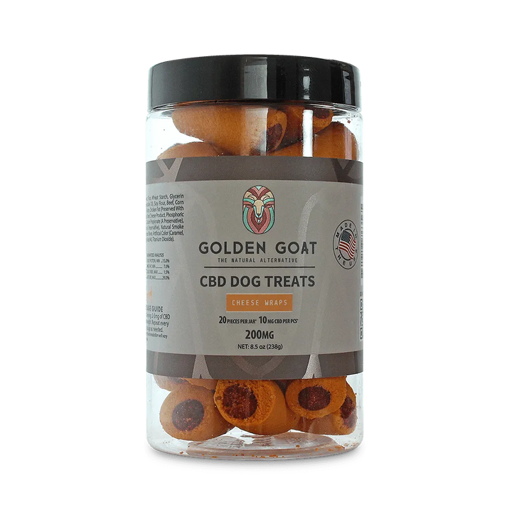 CBD Dog Treats 200MG for Relaxation and Stress by Golden Goat - Headshop.com