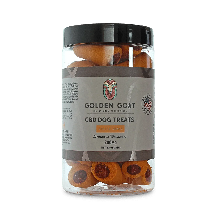 CBD Dog Treats 200MG for Relaxation and Stress by Golden Goat - Headshop.com