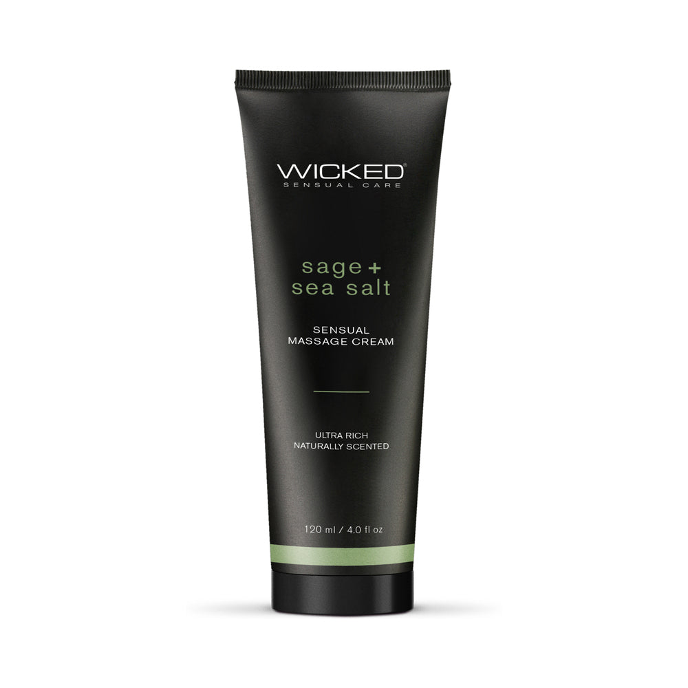 Wicked Sage + Sea Salt Sensual Massage Cream 4 oz. - Headshop.com