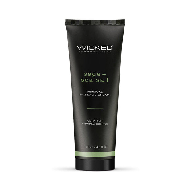 Wicked Sage + Sea Salt Sensual Massage Cream 4 oz. - Headshop.com