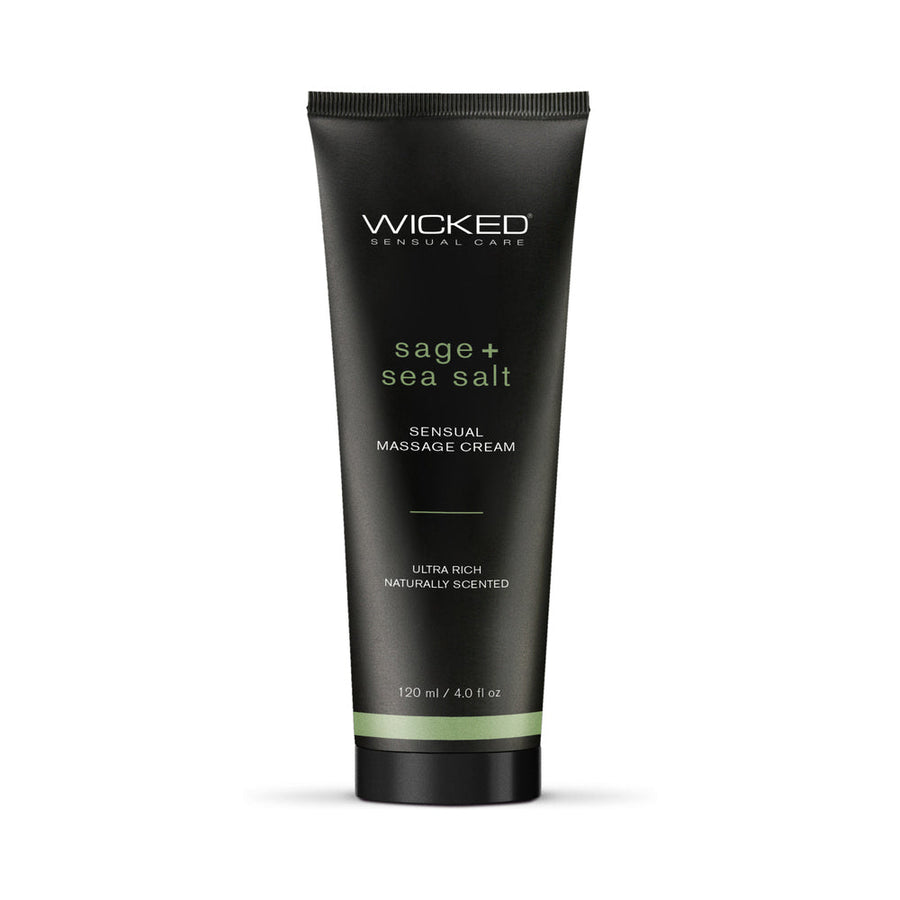 Wicked Sage + Sea Salt Sensual Massage Cream 4 oz. - Headshop.com