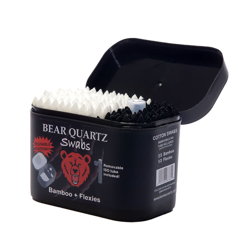 Bear Quartz Swabs Kit Reusable Cleaning Station | 6pc Set - Headshop.com