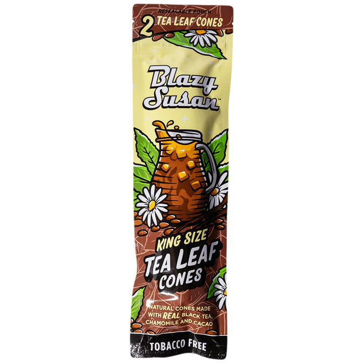 Blazy Susan Tea Leaf Cones- 2pc / King Size 10ct - Headshop.com