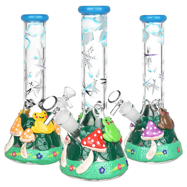 Froggy Friend Fun-guy Beaker Water Pipe | 10" | 14mm F - Headshop.com