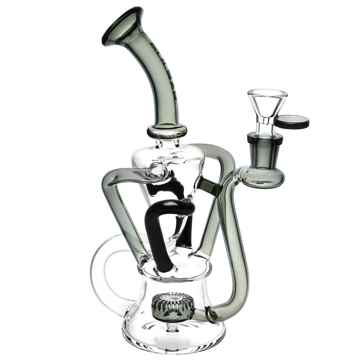 Pulsar 4-Tube Recycler Water Pipe - 9" / 14mm F / Colors Vary - Headshop.com
