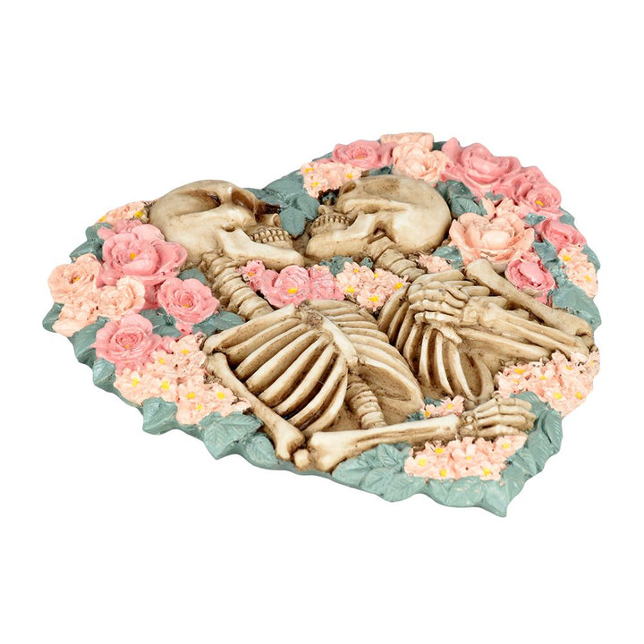 Skeletons Embrace Incense Burner - 5.25" x 5.5" - Headshop.com