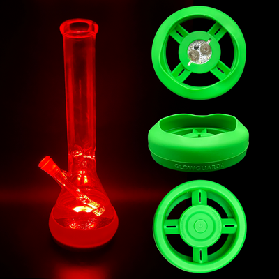 Bong Base Bumper USB Rechargeable 4.25in-6in Bases Silicone Fits Variety of Shapes - Headshop.com