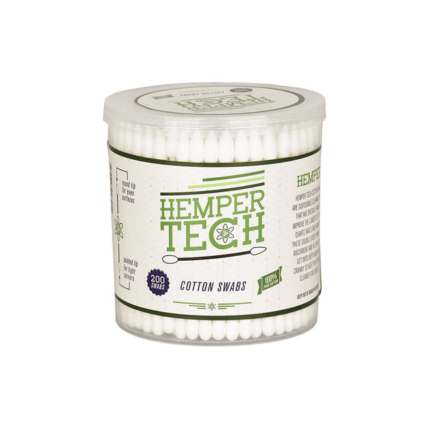 6pc Display - Hemper Tech Dual Tip Cotton Swab - 200pk - Headshop.com