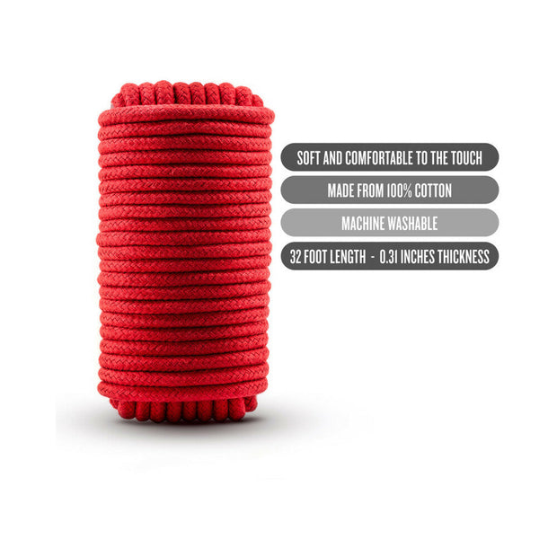 Temptasia Bondage Rope 32 ft. / 10 m Red - Headshop.com