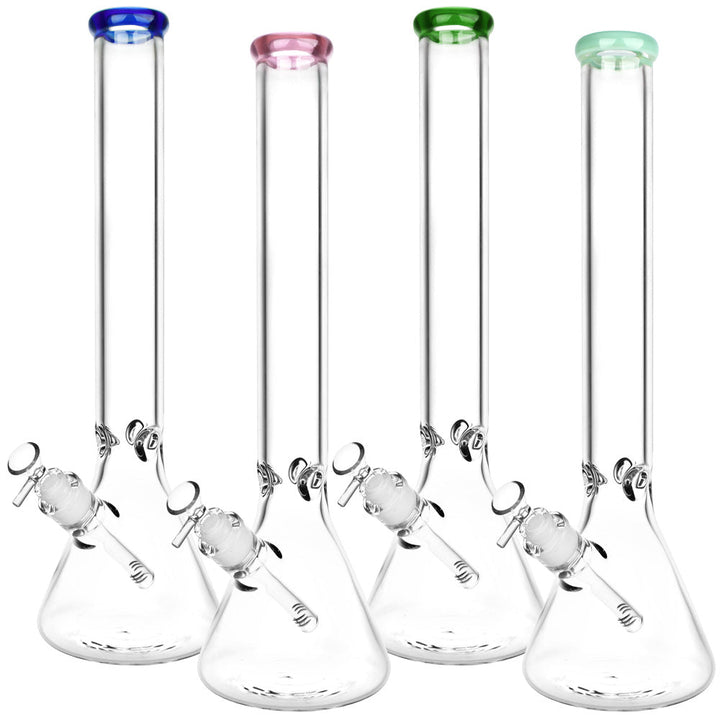 Classic Glass Beaker Light Water Pipe | 14mm F | Colors Vary - Headshop.com