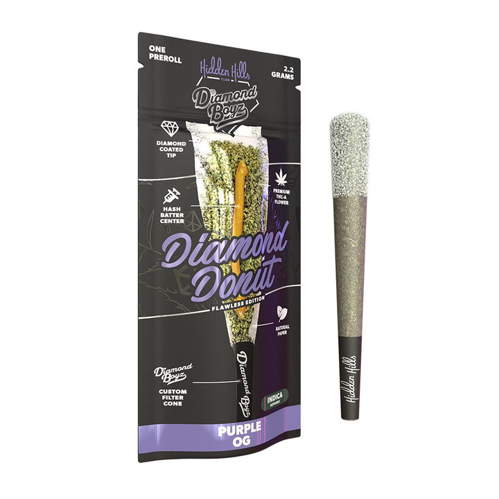 Hidden Hills x Diamond Boys THCA Diamond Donut Pre-Roll | 2.2g | 10ct Display