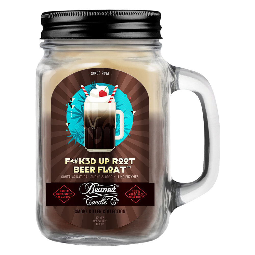 Beamer Candle Co. Mason Jar Candle | F*#K3D Up Root Beer Float - Headshop.com