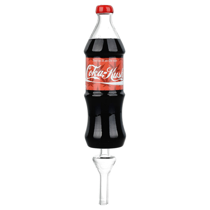 Dabtized Soda Buds Glass Bubbler Dab Straw | 10mm F | 7.75" - Headshop.com