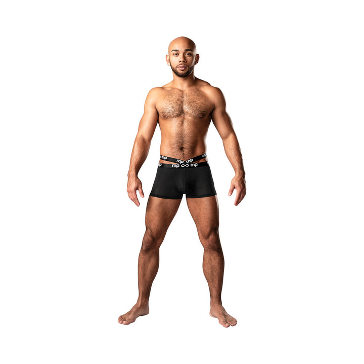 Male Power Infinite Comfort Amplifying Strappy Pouch Short Black S - Headshop.com