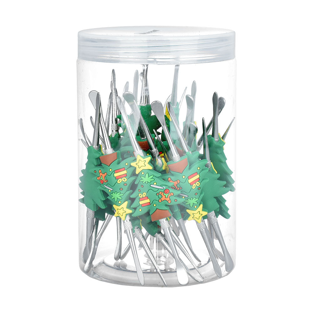 30PC TUB Christmas Tree Stainless Steel Dab Tool 4.75"