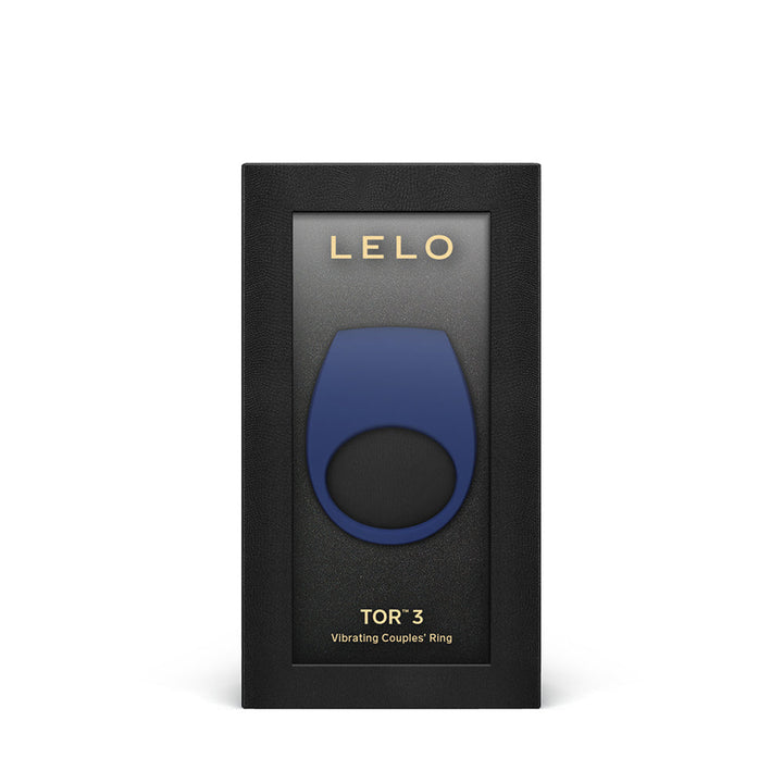 LELO TOR 3 Vibrating Cockring Base Blue - Headshop.com