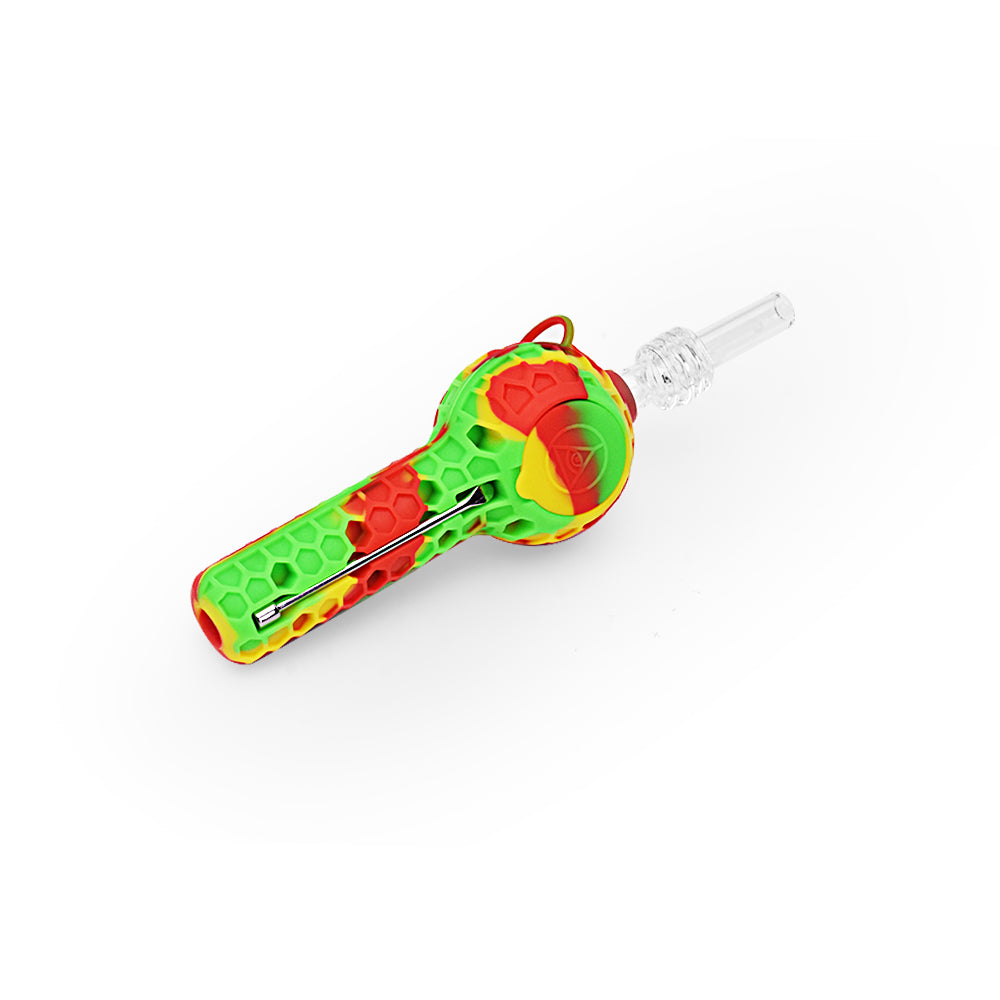 Ritual - 4'' Silicone Nectar Spoon - Rasta - Headshop.com