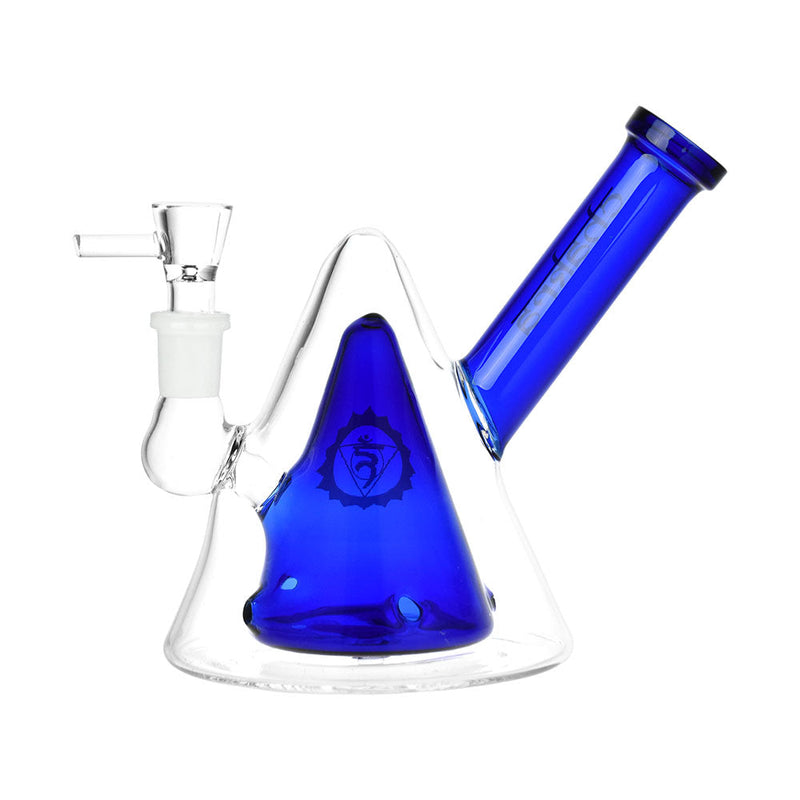 Nested Cones Chakra Glass Water Pipe - 5.5" / Colors Vary - Headshop.com