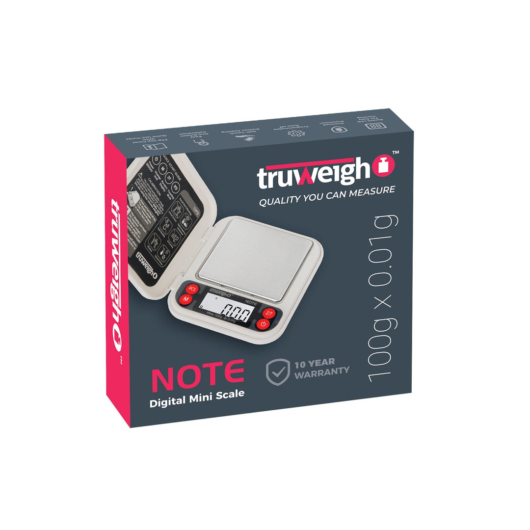 Truweigh Mini NOTE Digital Pocket Scale | 100G x 0.01g - Headshop.com