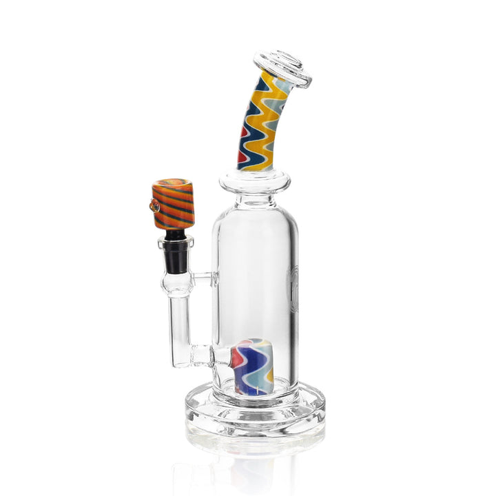 High Society | Centauri Premium Wig Wag Hybrid Pipe (White Rainbow) - Headshop.com