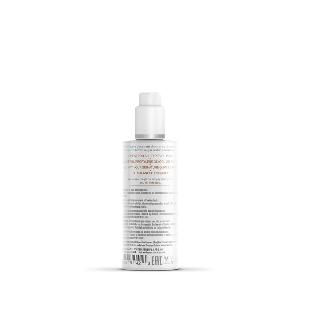 Simply Brown Sugar Flavored Water Based Lubricant 2.3 oz. - Headshop.com