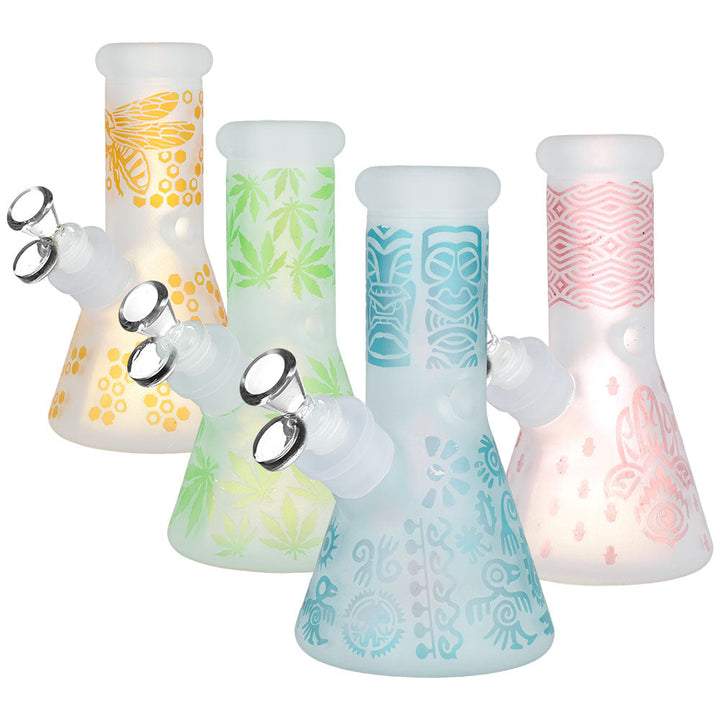 Smoke Box Water Pipe and Smoking Kit - 7.75" / 14mm F / Colors Vary - Headshop.com