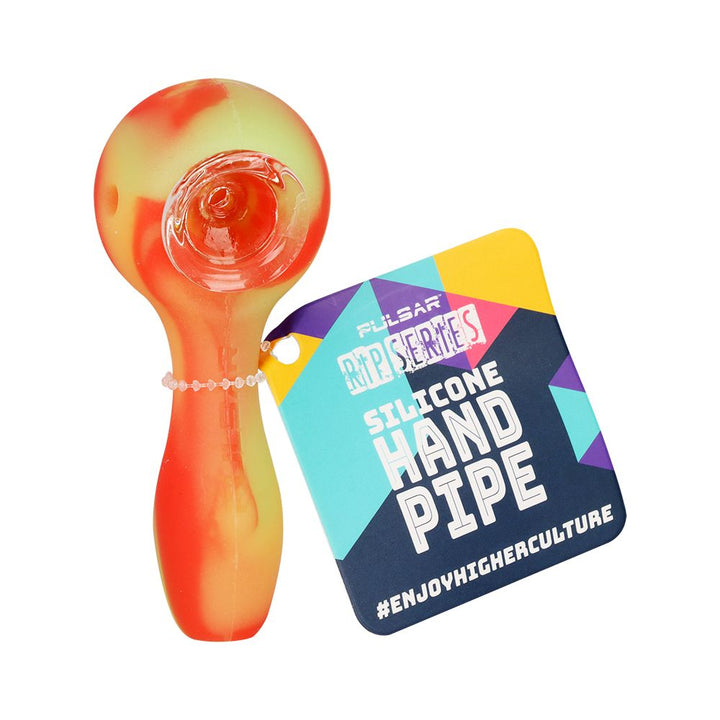 12CT DISPLAY - Pulsar RIP Series Silicone Spoon Pipe - 3.75" / Assorted Colors