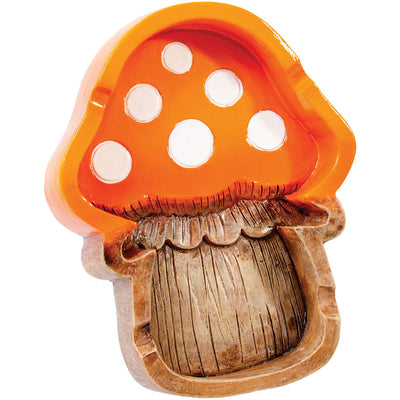 8PC DISPLAY - Fujima Polyresin Mushroom Ashtray - 4"x5" - Headshop.com