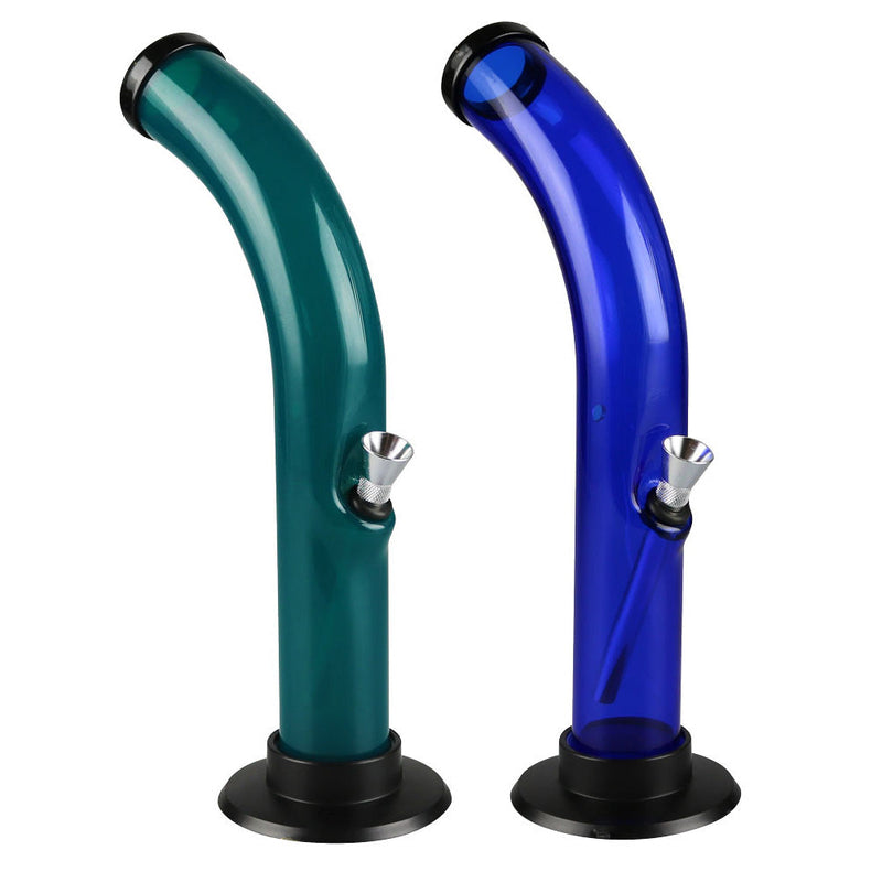Acrylic Curved Water Pipe - 10" / Colors Vary - Headshop.com