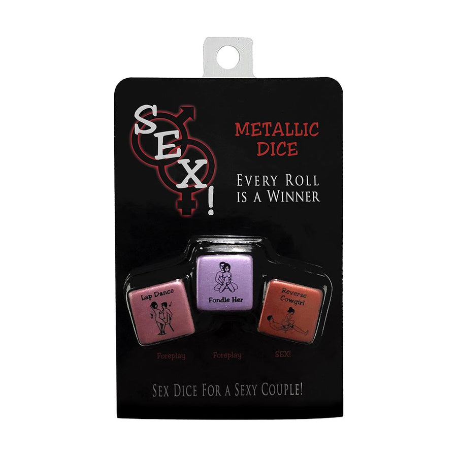 SEX! Metallic Dice Game - Headshop.com
