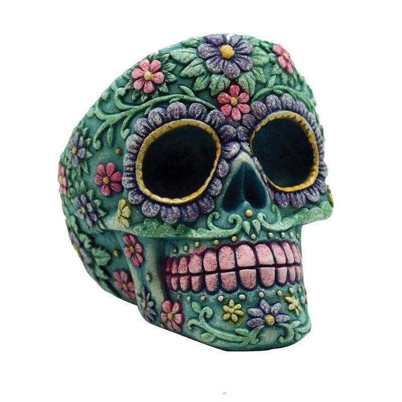 Sugar Skull Polystone Ashtrays - Headshop.com