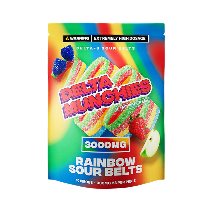 Delta Munchies D8 Sour Belts | 3000mg - Headshop.com