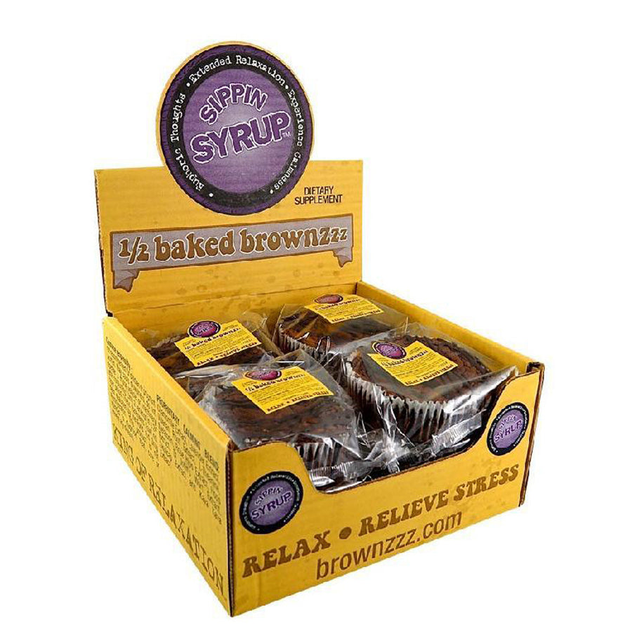 12PC DISPLAY - Â½ Baked Brownzzz Relaxation Supplement - Headshop.com